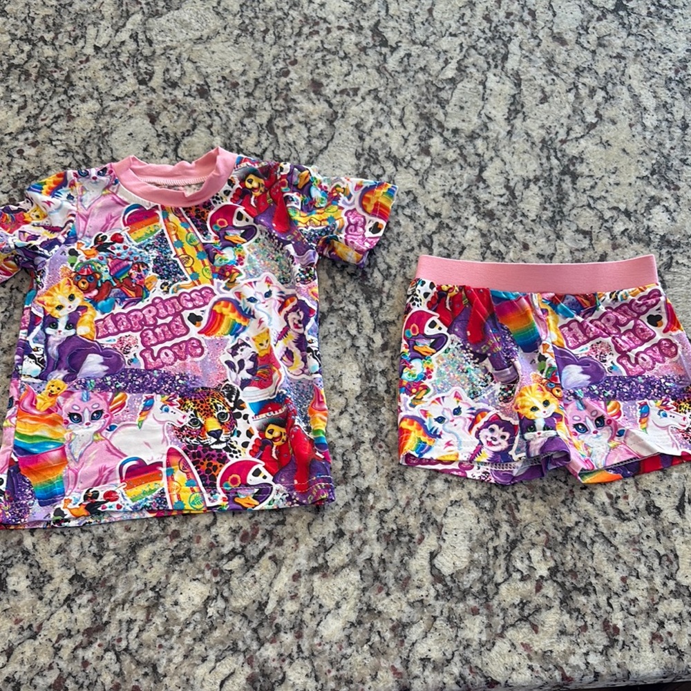 Bamboo Pajamas Lisa Frank Print